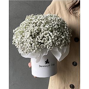 Композиция из гипсофилы «Кружевная сфера» 0605