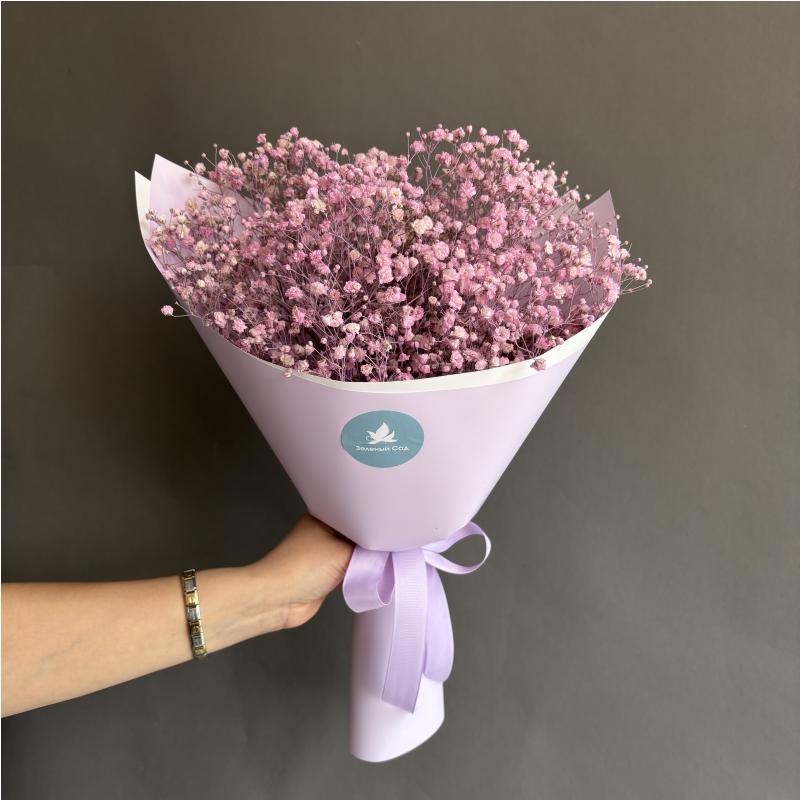 Букет из розовой гипсофилы 09353