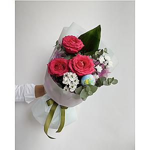 Букет с розами «Урок мира» 7119